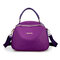 Woman Nylon Crossbody Bag Classic Elegant Handbag Clutches Bag - Purple