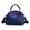 Woman Nylon Crossbody Bag Classic Elegant Handbag Clutches Bag - Blue