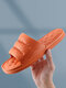 Women Indoor Non Slip Soft Home Waterproof Bathroom Slippers - Orange