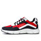 Men Breathable Mesh Lace Up Casual Running Daily Sport Shoes - Red