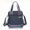 Women Canvas Large Capacity Waterproof Shoulder Bags Crossbody Bags Handbags - Dark Blue