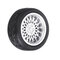 4PCS Alloy Wheels Tire Set Rims & Axles Model Car For 1/64 Modified Vehicle  - #11