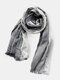 Unisex Cotton Linen Literary Style Striped Couple Shawl Scarf Silk Scarf - #07