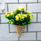 Blume Veilchen Wand Efeu Blume Hängender Korb Künstliche Blume Dekor Orchidee Seide Blumenrebe - #7