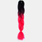 HalloweenColored Gradient Dirty Braids High Temperature Fiber Big Braids Ponytail Hair Extensions - 03