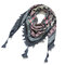 Print Knotted Tassel Scarf Jacquard Square Scarf - 6