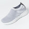 Women Casual Shoes Breathable Mesh Slip On Sneakers - Gray