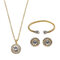 JASSY® Luxury 12 Months Birthstone Jewelry Set Lucky Zodiac Birthday Gemstone Best Gift for Women - April