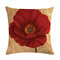 Retro Flower 45*45cm Cushion Cover Linen Throw Pillow Car Home Decoration Decorative Pillowcase - 1