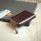 Retro Genuine Leather Card Holder Multi-slots Wallet For Men - Coffee