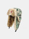 Men Artificial Fur Dacron Camouflage Soviet Badge Thicken Warmth Ear Protection Cold-proof Trapper Hat - #14
