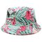 Printed Double-sided Wearable Sun Hat Summer Outdoor Collapsible Bucket Cap - #07