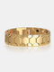 Trendy Luxury Detachable Magnet Hexagon Shape Alloy Bracelets - Gold
