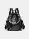 Women Anti Theft Multi-carry Shoulder Bag Backpack - Black