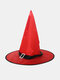 قبعة ساحرة للهالوين مزودة بأضواء LED دعائم زينة للحفلات لديكورات منزلية للأطفال والكبار زي حفلات زينة شجرة معلقة - #10