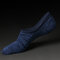 Men Cotton Breathable Boat Socks Comfortable Non-Slip Solid Color Invisible Socks - Deep Blue
