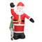 Grande boneco de neve inflável do papai noel ao ar livre, boneco de neve aerodinâmico, figura de decoração de Natal - #1