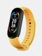5 couleurs cadran ovale couleur écran étape surveillance étanche sport multifonction numérique montres intelligentes - Jaune
