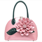 Women Fashion Elegant High Light Patent Leather Waterproof Small Shoulder Bag Handbag - Pink