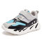Unisex Kids Sports Colorblock Stitching Mesh Fabric Comfy Casual Sneakers - Gray Blue