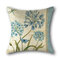 Vintage Birds Floral Print Lino Throw Pillow Cover Home Sofa Art Decor Funda de cojín del asiento trasero - #4