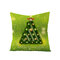 Joyeux Noël Gingerbread Man Linen Throw Taie d'oreiller Home Canapé Décor de Noël Housse de coussin - #dix