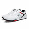 Men Microfiber Leather Sport Casual Slip Resistant Shoes - White