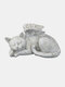 1 PC Angel Pet Statue Super Cute Sleeping Sunbathing Dog/Cat In Angel's Wing Resin Garden Ornament Home Decor - #02