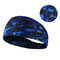 Mens Womens Fitness Multi-function Head Hat  Sweat Bands Sports Climbing Bicycle Hair Band - Blue