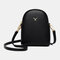 WomenSmall Crossbody Phone Bag Cellphone Shoulder Bags Card Holder Wallet Purse - Black