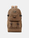 Men Canvas Sport Outdoor Large Capacity Travel Duffel Bag Hiking Backpack - Coffee