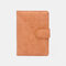 Women RIFD PU Leather Multifunctional 4 Card Slots Money Clip Wallet Purse - Orange