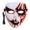  Halloween Mask LED Luminous Flashing Party Masks Light Up Dance Halloween Cosplay Props - Orange