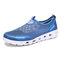 Tênis masculino de secagem rápida com sola drenável de sola leve e calçado aquático - azul