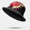 Ethnic Style Retro Embroidery Printed Straw Hat - Red