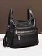 Multifunctional Large Capacity Shoulder Bag Backpack - Black
