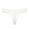 Sexy Seamless Hollow Out Ice Silk Low Rise Thongs - White