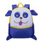 Kids Cute Animal Rubber Backpack Cartoon Schoolbag Retro Shoulder Bag - Dark Blue