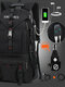 Men Outdoor Waterproof USB Charging Multi-pocket Travel Backpack - #04