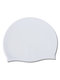 Silicone Waterproof Solid Color Swimming Cap For Adult - White