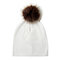 Flannel Soft Warm Kid's Beanie Hat For 0-4 Years - White