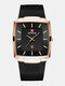 5 Colors Stainless Steel Men Vintage Watch Decorated Pointer Calendar Quartz Watch - Rose Gold+Black