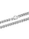 Trendy Simple Square Pearl Chain Shape Titanium Steel Necklace - Silver （Width: 0.3 cm / 0.12 in）