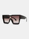 Men Casual Fashion Outdoor UV Protection One Piece Diamond Accessories Square Sunglasses - #04