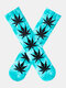 Unisex Cotton Tie-dye Maple Leaf Pattern Non-slip Breathable Socks - #01