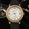 YAZOLE Women's Watches Diamond Gold Watches Luxury Quartz Leather Clock Watches for Women - 4