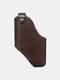 Men EDC Genuine Leather 6.5 Inch Phone Holder Phone Case Waist Belt Bag - Coffee
