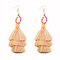 Boucles d'oreilles pendantes d'oreille bohème multicouche glands perles pendentif boucles d'oreilles bijoux ethniques pour femmes - Jaune