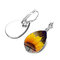 Bohemian Sun Flower Print Earrings Water Drop Shape Sunflower Gem Mount Ear Hook Women Jewelry Gifts - 13