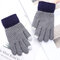 Women Winter Warm Thick Windproof Touch Screen Full-finger Gloves Fitness Driving Gloves - Gray